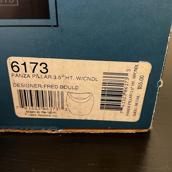 Used Nambe Pillar Candle holder - Picture 3 of 3